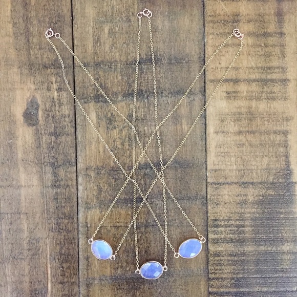 ❗️LAST❗️14K Rose Gold Plated Moonstone Choker - Picture 2 of 8